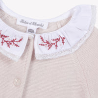 Tartine et Chocolat Rugdalózó - Rose pâle col broderie