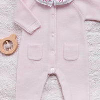 Tartine et Chocolat Rugdalózó - Rose pâle col broderie