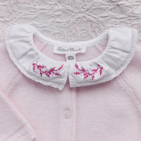 Tartine et Chocolat Rugdalózó - Rose pâle col broderie