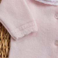 Tartine et Chocolat Hosszú ujjú együttes - Rose pâle col volanté