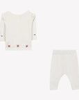 Tartine et Chocolat Long Sleeve Set - Nacre/Ecru Embroideries