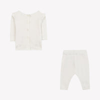 Tartine et Chocolat Hosszú ujjú együttes - Nacre/Ecru broderies