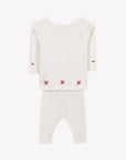 Tartine et Chocolat Hosszú ujjú együttes - Nacre/Ecru broderies