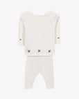 Tartine et Chocolat Long Sleeve Set - Nacre/Ecru Embroideries