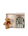 Konges Sløjd Kalle small teddy bear - Green check