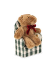 Konges Sløjd Kalle small teddy bear - Green check