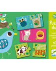 Djeco Párosító puzzle - Ki hol lakik, 20 db-os - Habitat