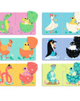 Djeco Matching Puzzle - Whose Egg Is It?, 12 pcs - Funny Eggs