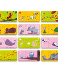 Djeco Párosító puzzle - Mama-baba, 24 db-os - Mom and baby