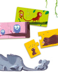 Djeco Párosító puzzle - Mama-baba, 24 db-os - Mom and baby