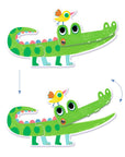 Djeco Matching Puzzle - Trunked (Ornamented) - Articulo Animals