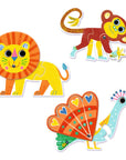 Djeco Matching Puzzle - Trunked (Ornamented) - Articulo Animals