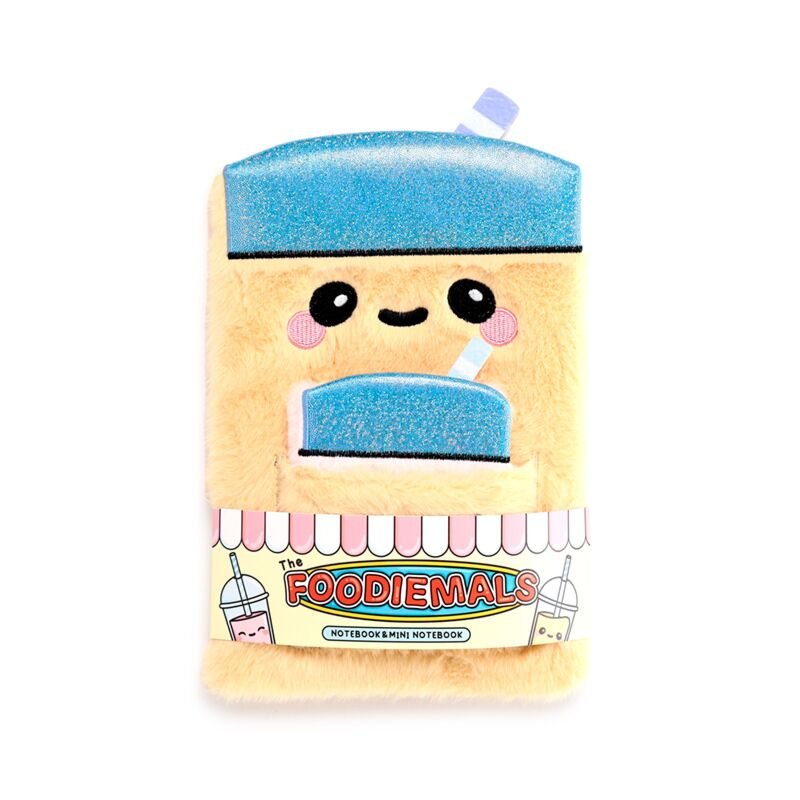 Puckator® Plüss Napló Zsebében Mini Notesszel - Boba, a Bubble Tea - Foodiemals - Puckator - Apró kincsek - OduStore