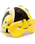 Puckator Utazópárna Szemmaszkkal, Plüss RELAXEAZZZ - Méhecske - Puckator - Utazási kellékek