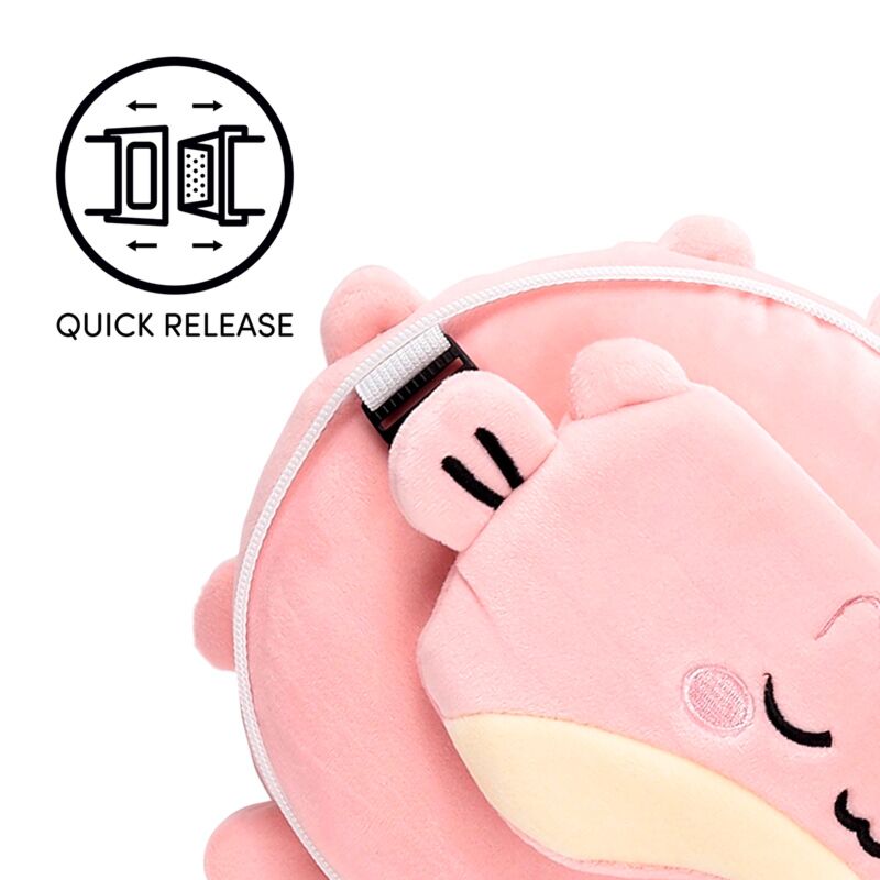 Puckator® Utazópárna Szemmaszkkal, Plüss RELAXEAZZZ - Puff, a Gömbhal - Édes Állatok - Puckator - Utazó játékok - OduStore