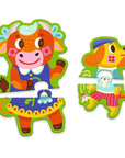 Djeco Series puzzle - Big and Small on the Farm, 16-piece