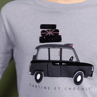 Tartine et Chocolat® Blue cloud Illustration car Hosszú ujjú póló - Tartine et Chocolat - Pólók, ingek - OduStore