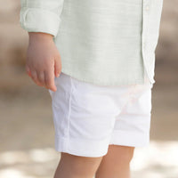 Tartine et Chocolat® Fehér short nadrág - Blanc - Tartine et Chocolat - Nadrágok és Rövidnadrágok - OduStore