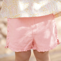 Tartine et Chocolat® Fodros lenge vászon rövidnadrág - Litchi - Tartine et Chocolat - Nadrágok és Rövidnadrágok - OduStore