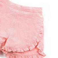 Tartine et Chocolat® Fodros lenge vászon rövidnadrág - Litchi - Tartine et Chocolat - Nadrágok és Rövidnadrágok - OduStore