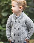 Tartine et Chocolat® Gilet Gris col châle laine Kardigán - Tartine et Chocolat - Felsők és pulóverek - OduStore
