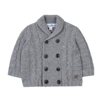 Tartine et Chocolat® Gilet Gris col châle laine Kardigán - Tartine et Chocolat - Felsők és pulóverek - OduStore