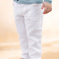 Tartine et Chocolat® Hosszú vászonnadrág - Blanc - Tartine et Chocolat - Nadrágok és Rövidnadrágok - OduStore