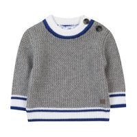 Tartine et Chocolat® PULL Gris Maille col rond Kötött pulóver - Tartine et Chocolat - Felsők és pulóverek - OduStore