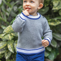 Tartine et Chocolat® PULL Gris Maille col rond Kötött pulóver - Tartine et Chocolat - Felsők és pulóverek - OduStore