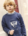 Tartine et Chocolat® Pulóver - Navy TC badge - Tartine et Chocolat - Felsők és pulóverek - OduStore