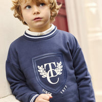 Tartine et Chocolat® Pulóver - Navy TC badge - Tartine et Chocolat - Felsők és pulóverek - OduStore