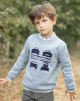 Tartine et Chocolat® Sweat Bleu illustration voitures Pulóver - Tartine et Chocolat - Pólók, ingek - OduStore