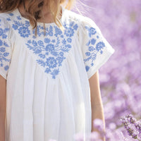 Tartine et Chocolat® Virágmintás vászon nyári ruha - Nacre - Tartine et Chocolat - Ruhák és szoknyák - OduStore