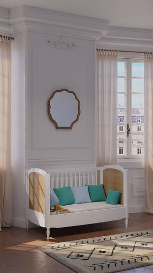 Theo Bebe® Hermione Neige 60x120 cm - es ágy - Theo Bebe - Babaágy - OduStore