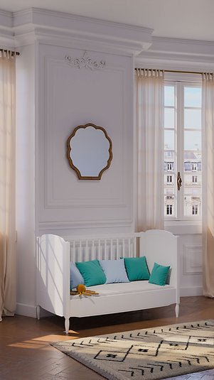 Theo Bebe® Lafayette Neige 60x120 cm - es babaágy - Theo Bebe - Babaágy - OduStore