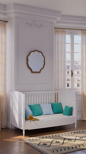 Theo Bebe® Lafayette Neige 70x140 cm - es ágy - Theo Bebe - Babaágy - OduStore