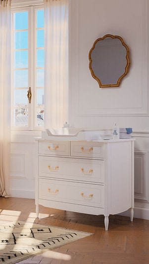 Theo Bebe® Lafayette Neige komód - Theo Bebe - Babaágy - OduStore