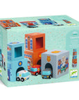 Djeco Tower Building Blocks - Car City