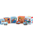 Djeco Tower Building Blocks - Car City