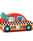Djeco Shaped-box puzzle - Racing Car, 16 pcs - The racing car