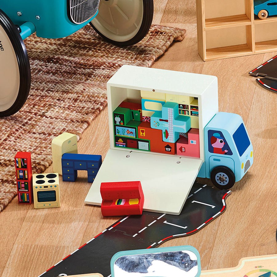 Vilac® Fa logikai játék, Pack it right - A költözés - Vilac - Készségfejlesztők