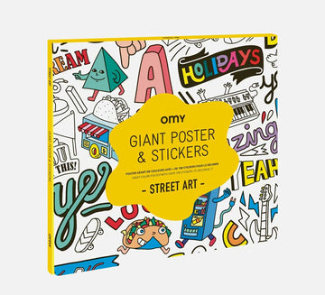 OMY® Óriás poszter és matrica szett - Street art-0