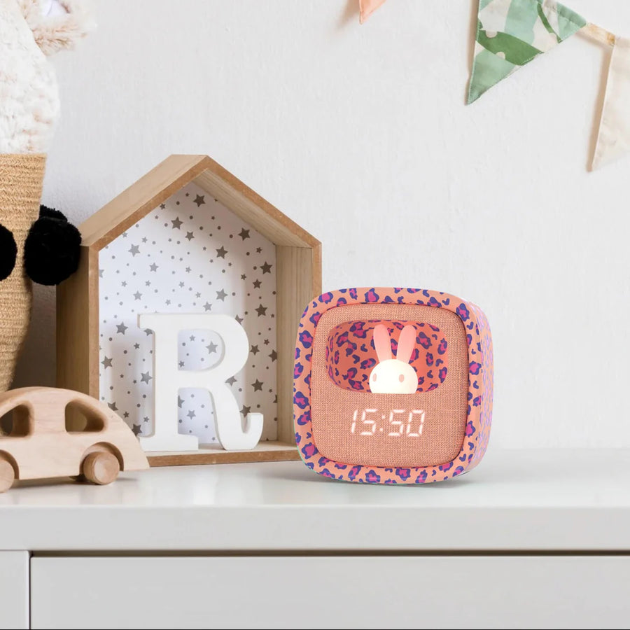 MOB® Billy Clock ébresztőóra - Pink Leopard