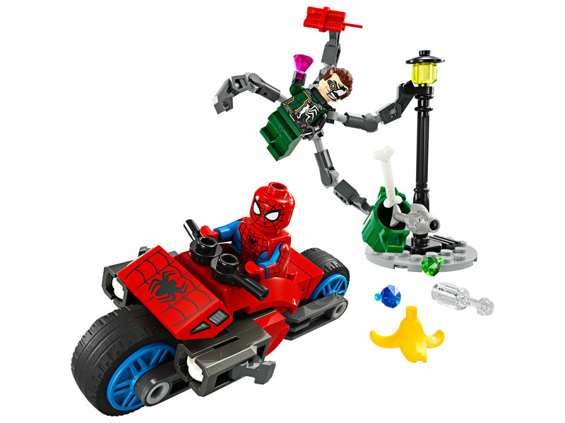 Lego® Marvel Super Heroes Motoros üldözés: Pókember Vs. Doc Ock