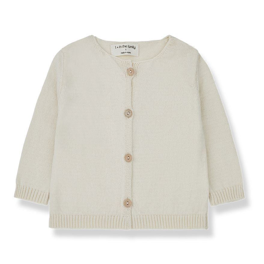 1 + in the Family® Gombos pamut baba kardigán - SANDRA - 1+ - Felsők és pulóverek - OduStore