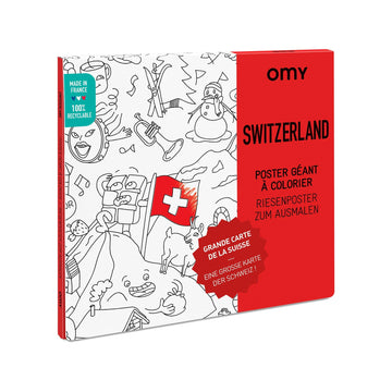 OMY® Színező poszter - Switzerland