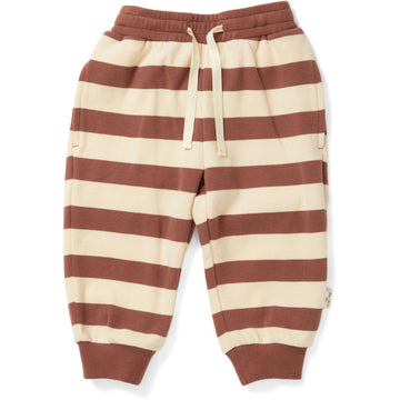 Konges Sløjd Lou Melegítőnadrág - Striped Fig Brown