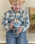 Little Dutch Szívószálas kulacs 450 ml - Forest Friends