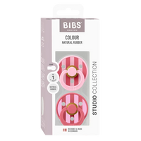 Bibs® studio block colour cumi  0-6 hó - babarózsaszín mix