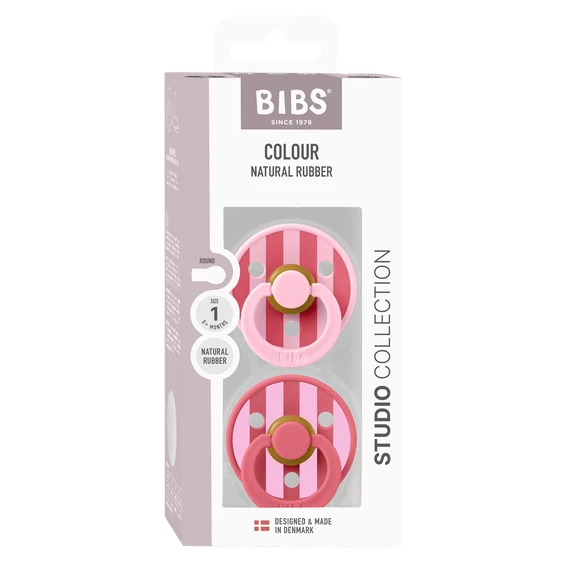Bibs® studio block colour cumi  0-6 hó - babarózsaszín mix